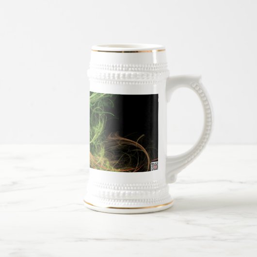 抽象芸術の宇宙花 ビールジョッキ (右)