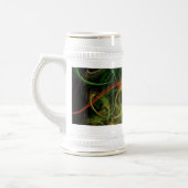 抽象芸術の宇宙花 ビールジョッキ (左)