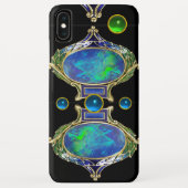 抽象芸術の宝石による青い緑のオパール効果 Case-Mate iPhoneケース (裏面)