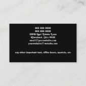 抽象芸術の家の不動産の名刺 名刺 (裏面)