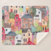 抽象芸術の家：水の色シームレスな背景。 シェルパブランケット (正面(横))