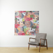 抽象芸術の家：水の色シームレスな背景。 タペストリー (インサイチュ(横))