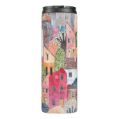 抽象芸術の家:水の色シームレスな背景。 タンブラー (裏面)