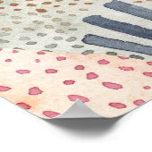 抽象芸術の家：水の色シームレスな背景。 ポスター (角)