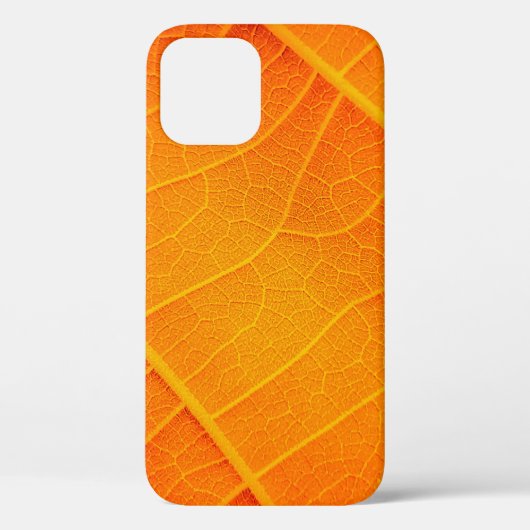 抽象芸術の密閉したオレンジと黄色の葉の文字 Case-Mate iPhoneケース (裏面)