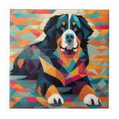 抽象芸術の寝台山 タイル (正面)