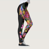 抽象芸術の巨大な直行性下腿 レギンス (右)