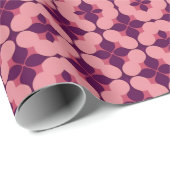 抽象芸術の幾何学模様（ピンクと紫） ラッピングペーパー (ロールコーナー)