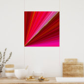 抽象芸術の幾何学的なグラデーションテクスチャ ポスター (キッチン)