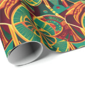 抽象芸術の幾何学的なファンギフトのためのメキシコのパパmoms ラッピングペーパー (ロールコーナー)