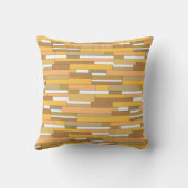 抽象芸術の幾何学的な形状ベージュとピーチトーン クッション (裏面)