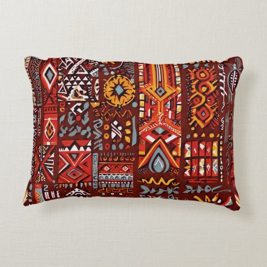 抽象芸術の幾何学的な表面のアートワーク1224 - Pillow2 アクセントクッション (裏面)