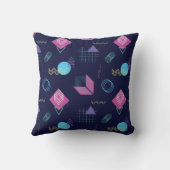 抽象芸術の幾何学的パターン、線の形状。 クッション (裏面)