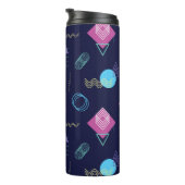 抽象芸術の幾何学的パターン、線の形状。 タンブラー (回転右)