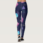 抽象芸術の幾何学的パターン、線の形状。 レギンス (裏面)