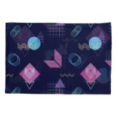 抽象芸術の幾何学的パターン、線の形状。 枕カバー (裏面)