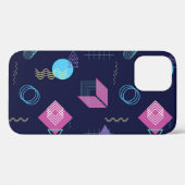 抽象芸術の幾何学的パターン、線の形状。 Case-Mate iPhoneケース (裏面 (横))