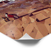 抽象芸術の幾何学的沿岸地帯 ポスター (コーナー)