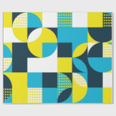 抽象芸術の幾何学的背景（正方形、トリアン） ラッピングペーパー (フラット)