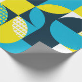 抽象芸術の幾何学的背景（正方形、トリアン） ラッピングペーパー (角)