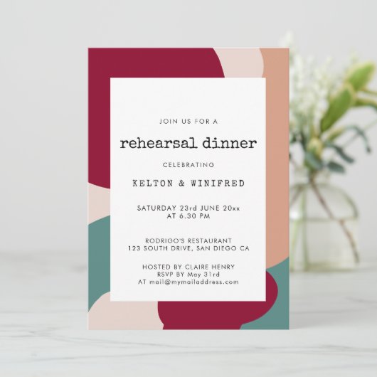 抽象芸術の形コンテンポラリー状リハーサル 招待状 (スタンド正面)