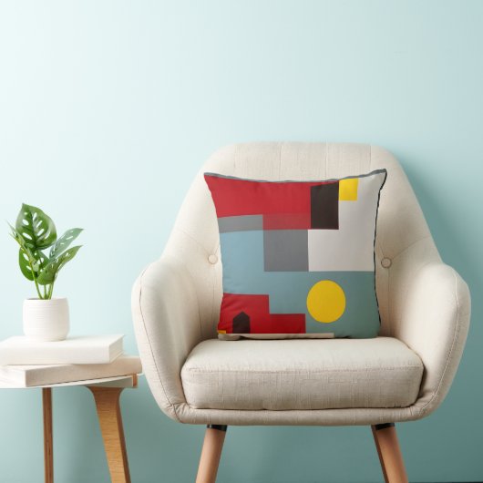 抽象芸術の形状と色3 クッション (椅子)