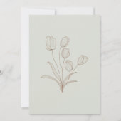 抽象芸術の形状と花サンキューカード サンキューカード (裏面)