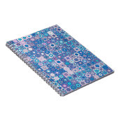 抽象芸術の形状と花、継ぎ目のないPA ノートブック (右側)