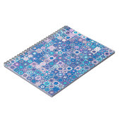 抽象芸術の形状と花、継ぎ目のないPA ノートブック (左側)