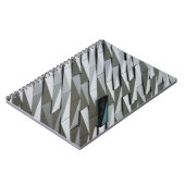 抽象芸術の形状を起伏させる建物 ノートブック (左側)
