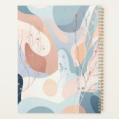 抽象芸術の形状フローラ飾り プランナー手帳 (裏面)