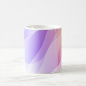 抽象芸術の形状（グラデーションソフトC） コーヒーマグカップ (中央)