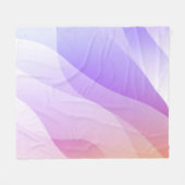 抽象芸術の形状（グラデーションソフトC） フリースブランケット (正面(横))