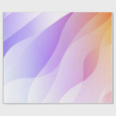 抽象芸術の形状（グラデーションソフトC） ラッピングペーパー (フラット)