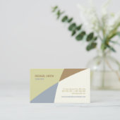 抽象芸術の形色は名刺を妨げます 名刺 (スタンド正面)