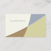 抽象芸術の形色は名刺を妨げます 名刺 (裏面)