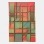 抽象芸術の形 キッチンタオル (縦)