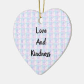 抽象芸術の愛と優しさ セラミックオーナメント (左)