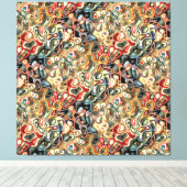 抽象芸術の拡大キャンバス印刷 キャンバスプリント (インサイチュ (ウッドフロア))