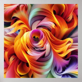 抽象芸術の拡大キャンバス印刷 ポスター