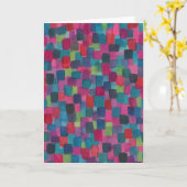 抽象芸術の挨拶 カード (黄色い花)