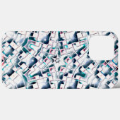 抽象芸術の散らかったガラスのタイル万華鏡のように千変万化するパターン Case-Mate iPhoneケース (裏面 (横))
