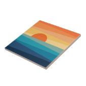 抽象芸術の日の出 タイル (側面)