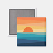 抽象芸術の日の出 マグネット (正面/裏面)