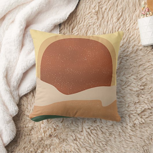 抽象芸術の日の出、ミニマリズム、 クッション (ブランケット)