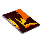 抽象芸術の日没の水辺 ノートブック (右側)