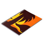 抽象芸術の日没の水辺 ノートブック (左側)