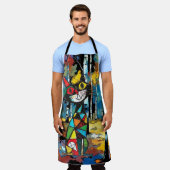 抽象芸術の日 エプロン (着用した状態)