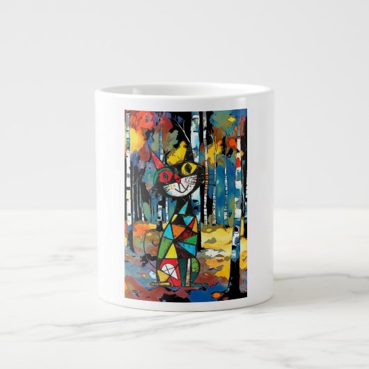 抽象芸術の日 ジャンボコーヒーマグカップ (正面)