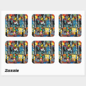 抽象芸術の日 スクエアシール (シート)